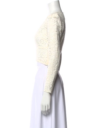 Reformation Printed V-Neck Crop Top