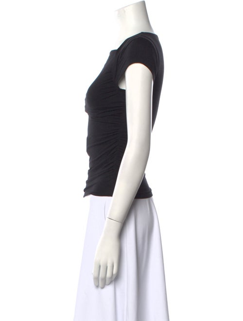 Reformation Square Neckline Short Sleeve Crop Top