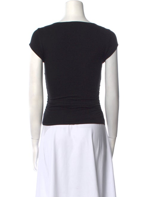 Reformation Square Neckline Short Sleeve Crop Top