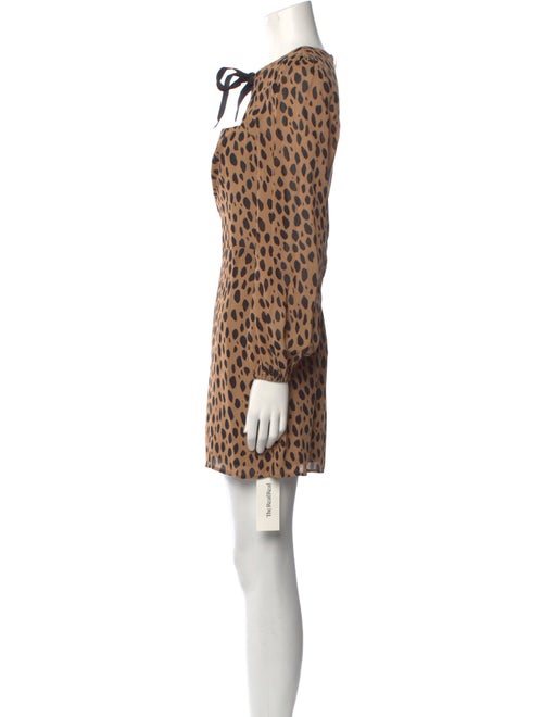 Reformation Animal Print Mini Dress
