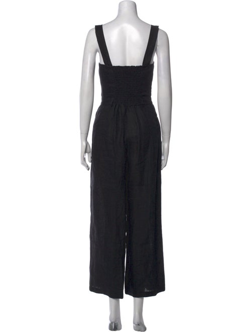 Reformation Linen Square Neckline Jumpsuit