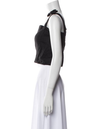 Reformation Square Neckline Sleeveless Crop Top