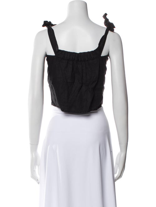 Reformation Square Neckline Sleeveless Crop Top