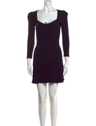 Reformation Square Neckline Mini Dress