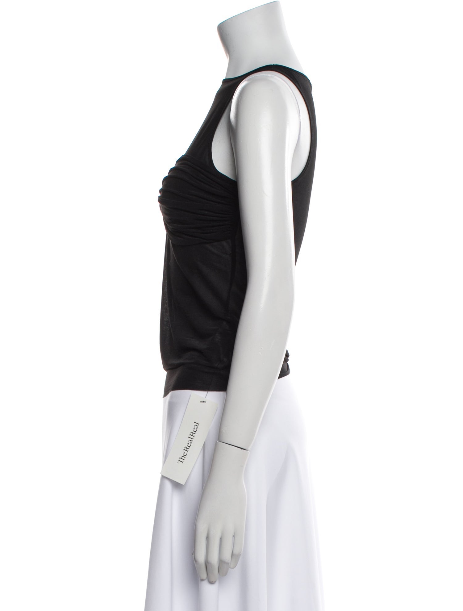 Reformation Bateau Neckline Sleeveless Crop Top