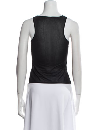Reformation Bateau Neckline Sleeveless Crop Top