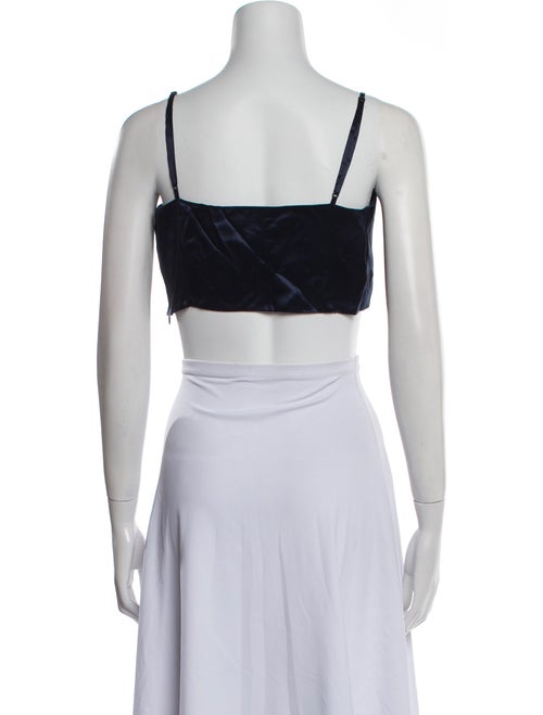 Reformation Silk Square Neckline Crop Top