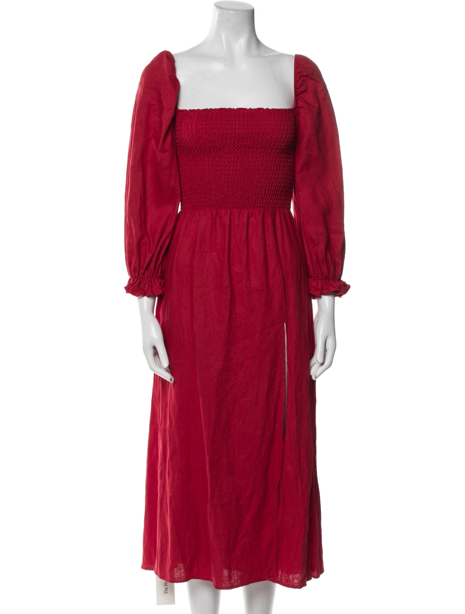 Reformation Linen Midi Length Dress