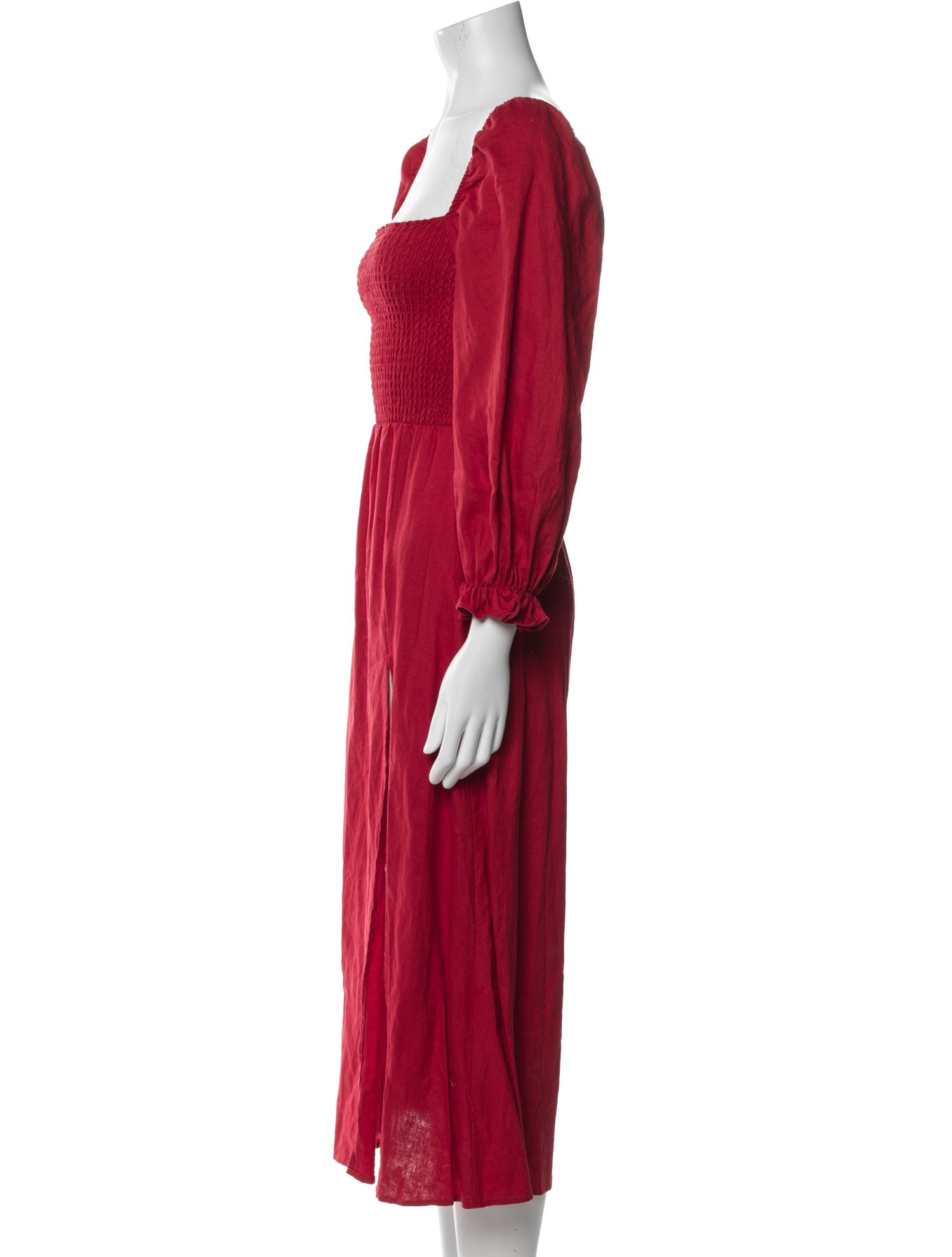 Reformation Linen Midi Length Dress