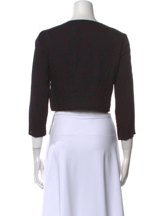 Reformation Crew Neck Three-Quarter Sleeve Crop Top