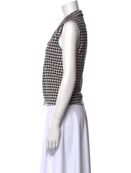 Reformation Plaid Print Sleeveless Crop Top