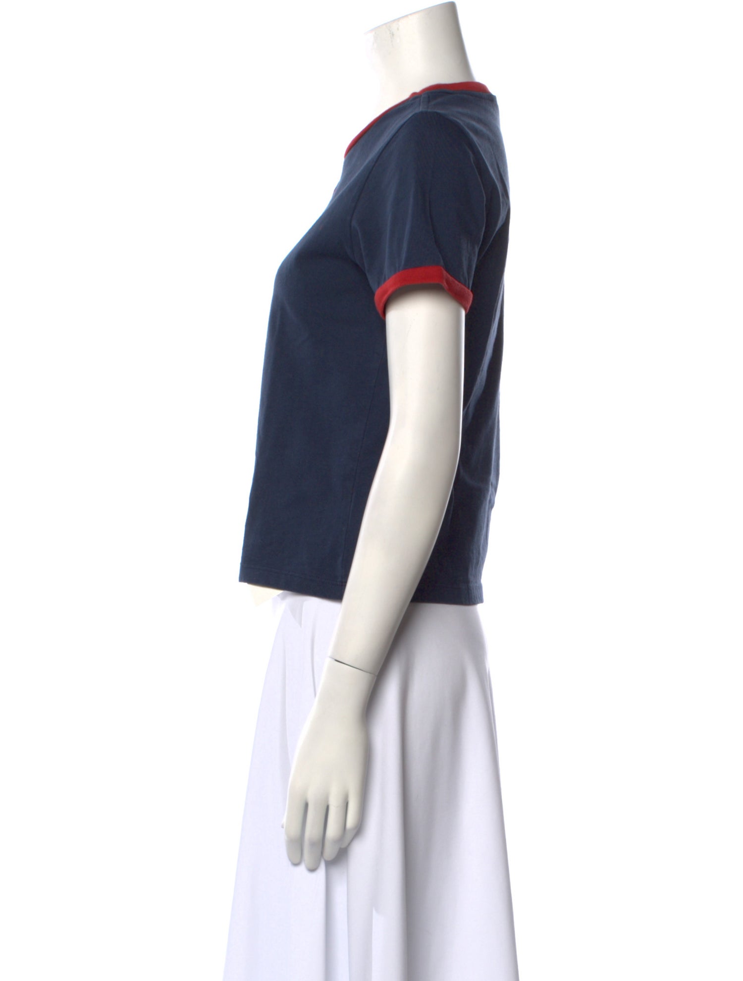 Reformation Colorblock Pattern Crew Neck T-Shirt