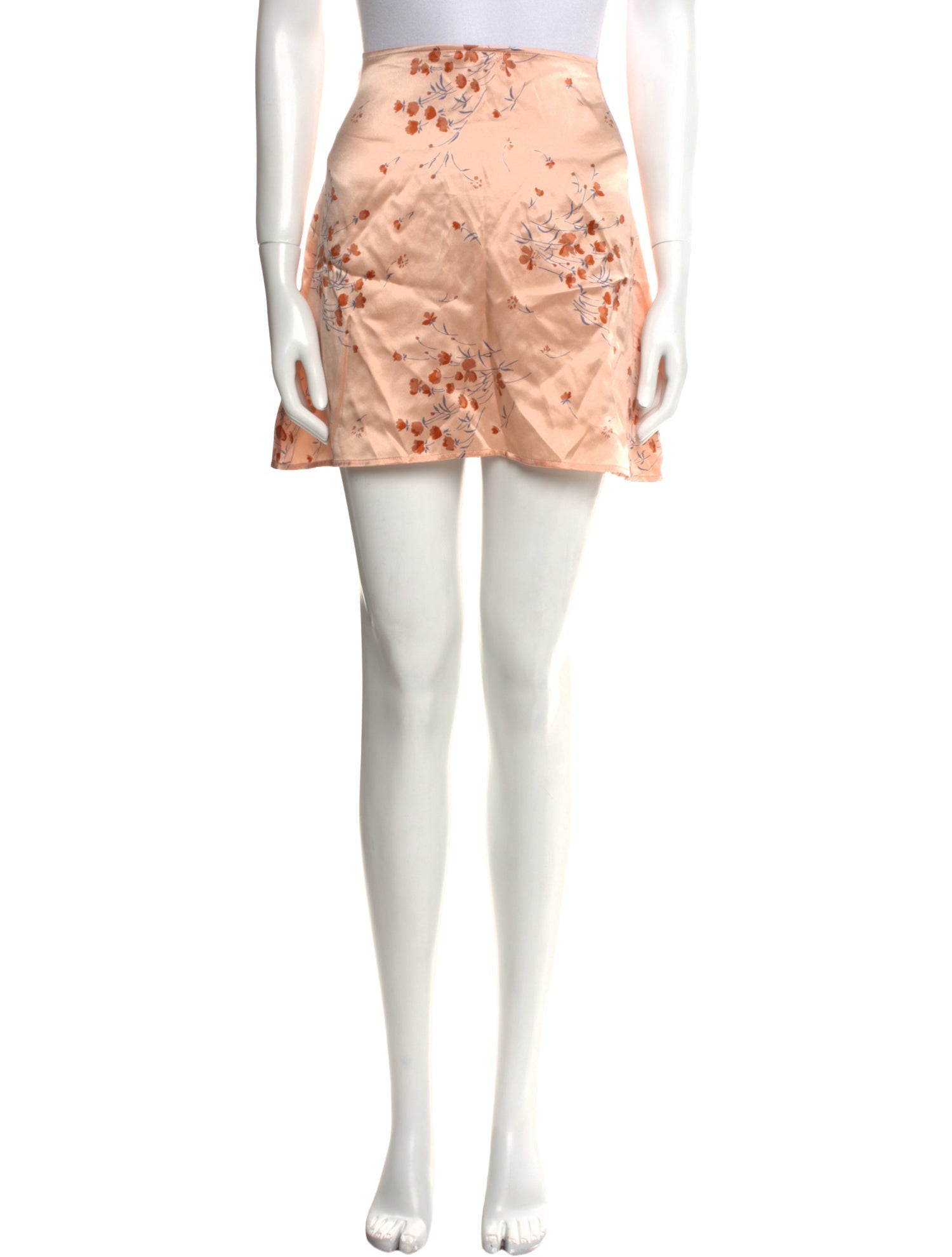 Reformation Silk Mini Skirt