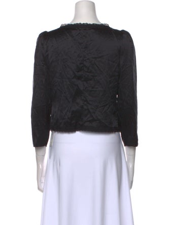 Reformation Silk Square Neckline Crop Top