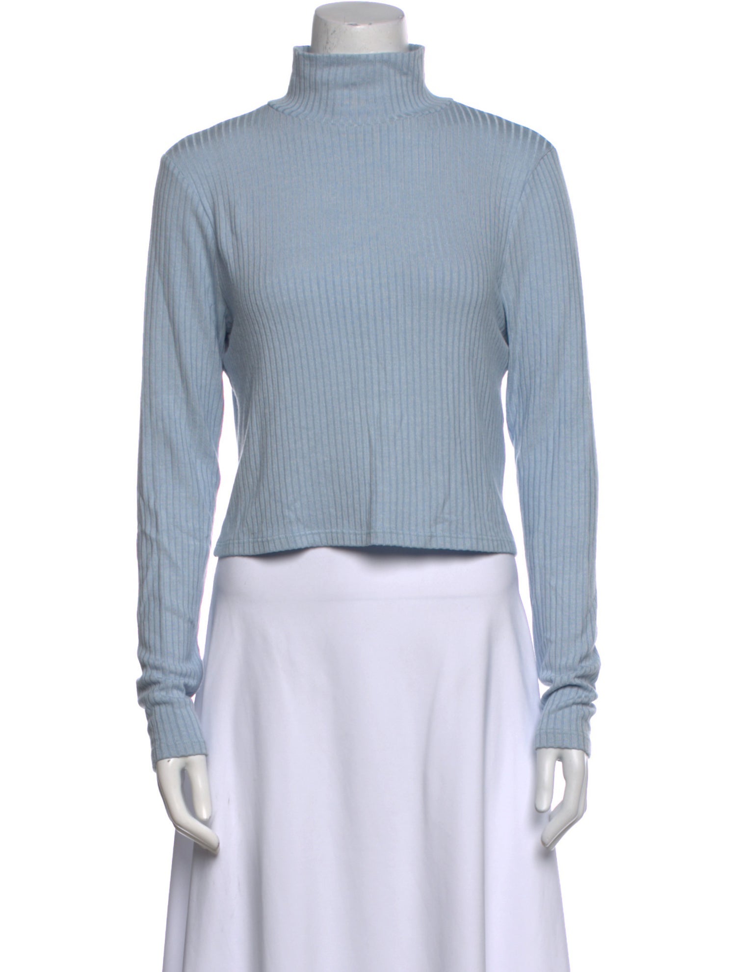 Reformation Turtleneck Long Sleeve Crop Top