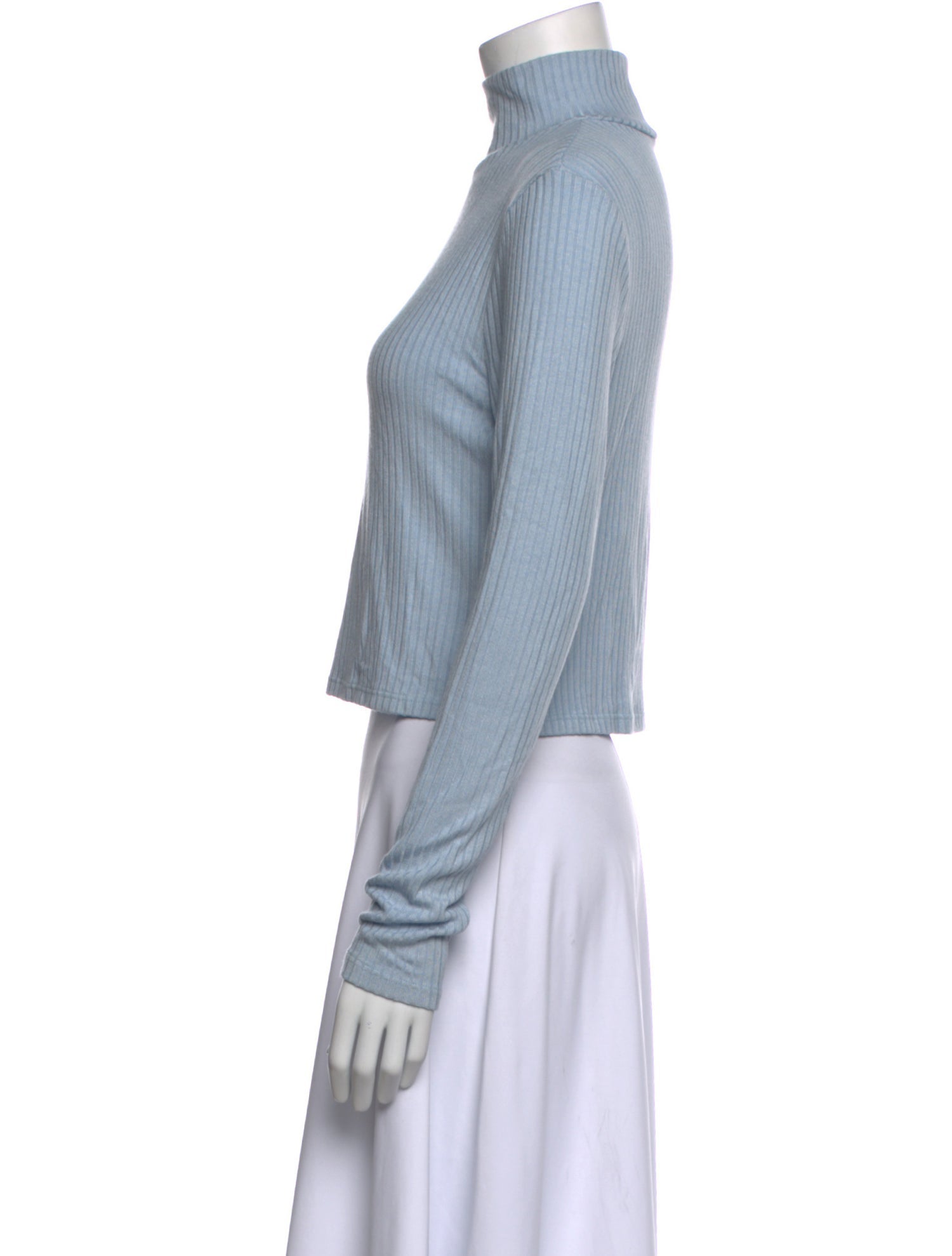 Reformation Turtleneck Long Sleeve Crop Top