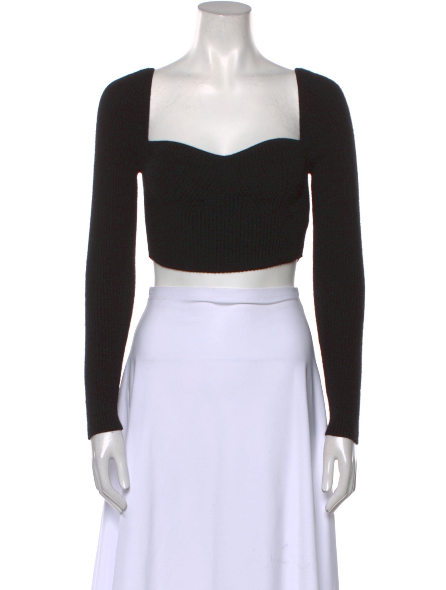 Reformation Cashmere Square Neckline Crop Top