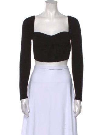 Reformation Cashmere Square Neckline Crop Top
