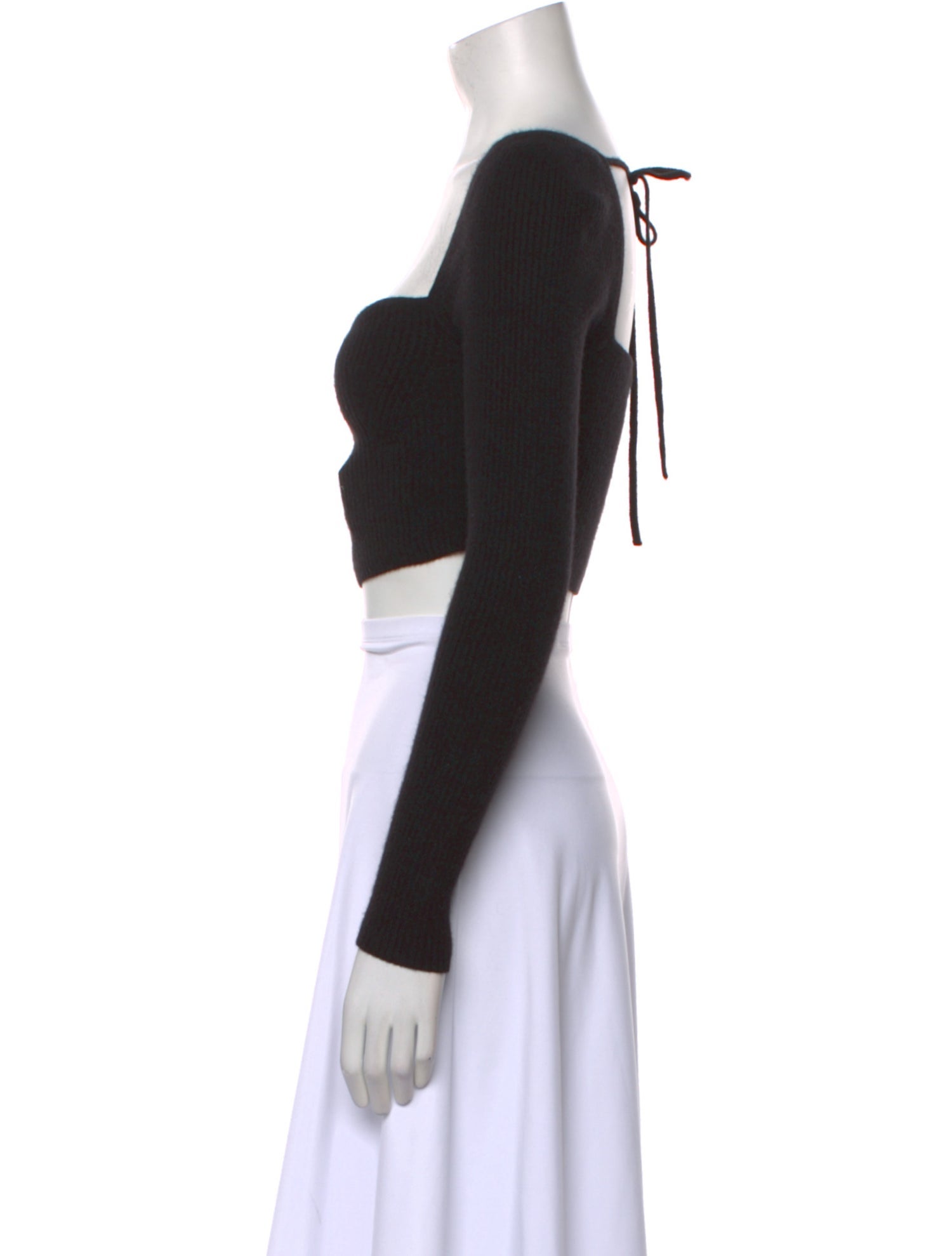 Reformation Cashmere Square Neckline Crop Top