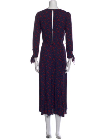 Reformation Floral Print Long Dress