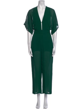 Reformation V-Neck Jumpsuit