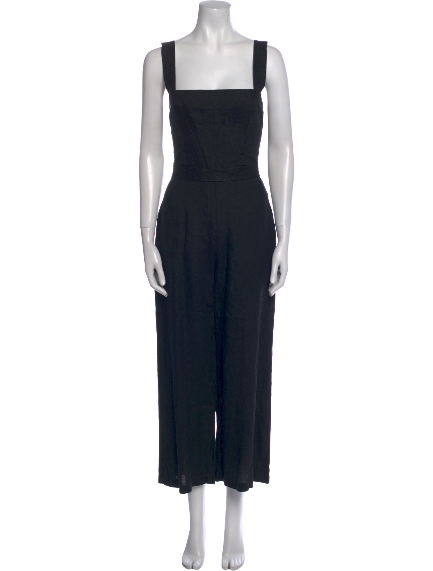 Reformation Linen Square Neckline Jumpsuit