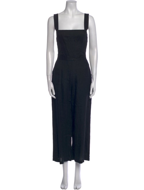 Reformation Linen Square Neckline Jumpsuit