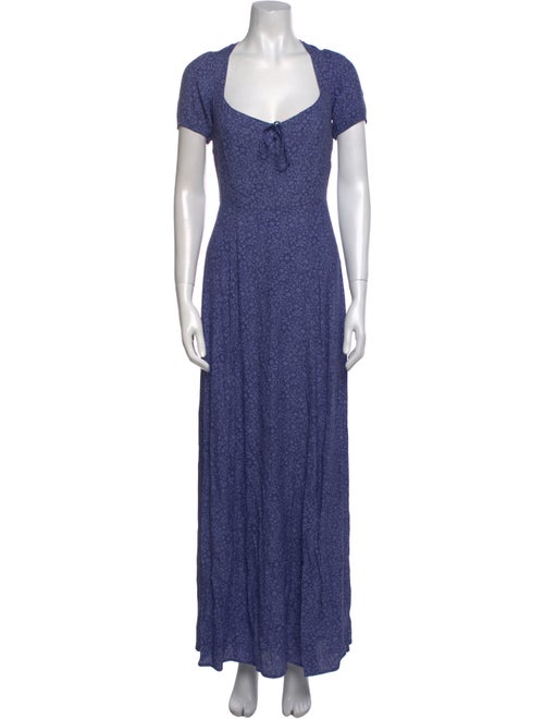 Reformation Printed Long Dress