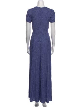 Reformation Printed Long Dress