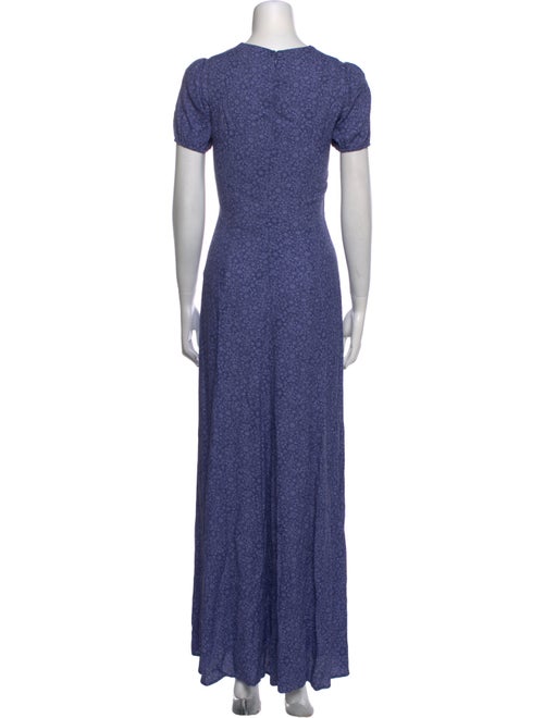 Reformation Printed Long Dress