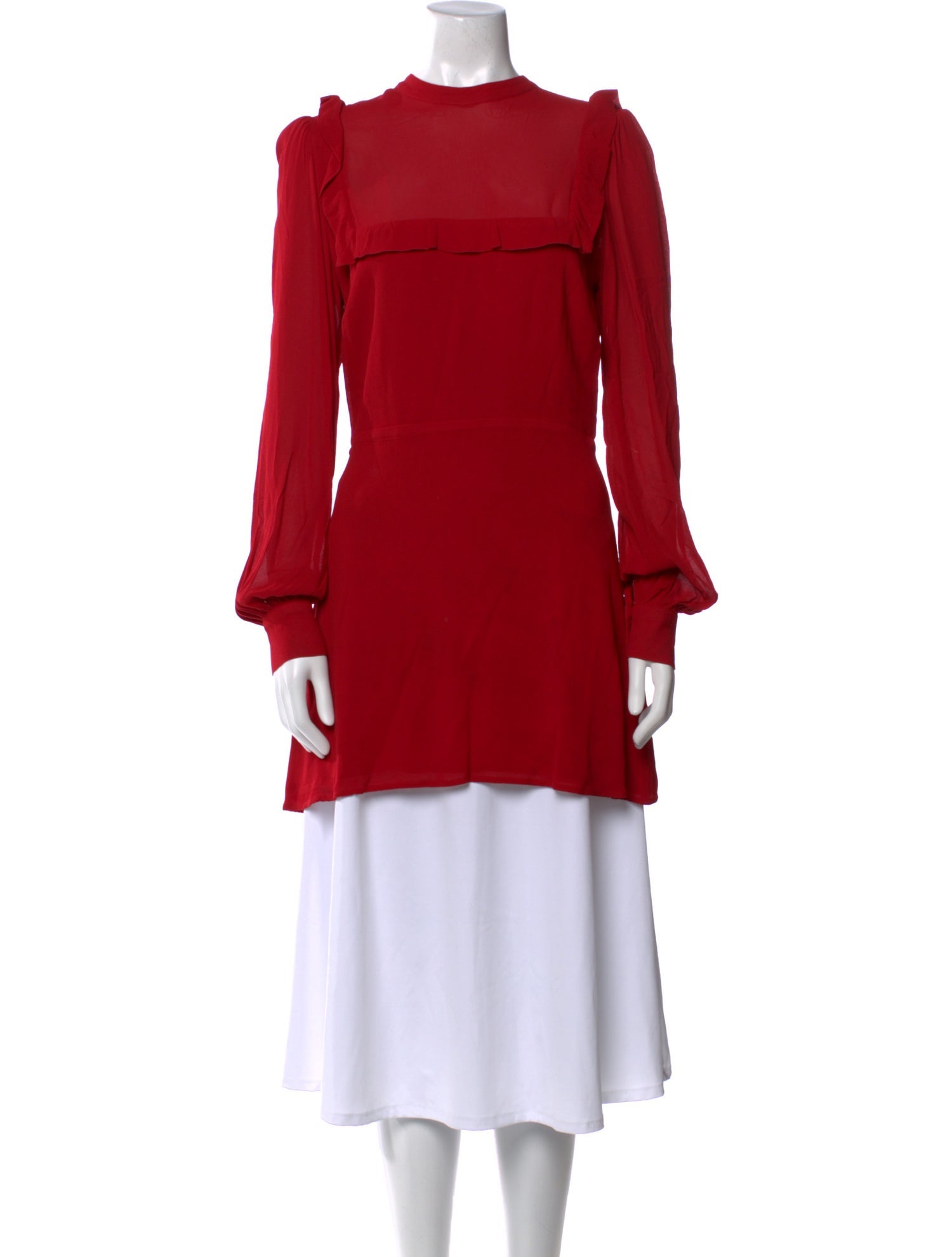 Reformation Mock Neck Mini Dress