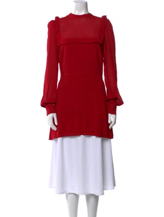 Reformation Mock Neck Mini Dress