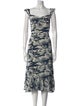 Reformation Printed Midi Length Dress