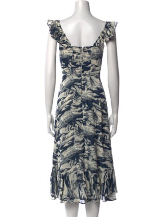Reformation Printed Midi Length Dress