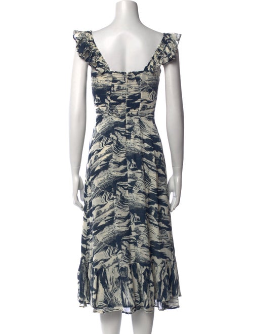 Reformation Printed Midi Length Dress