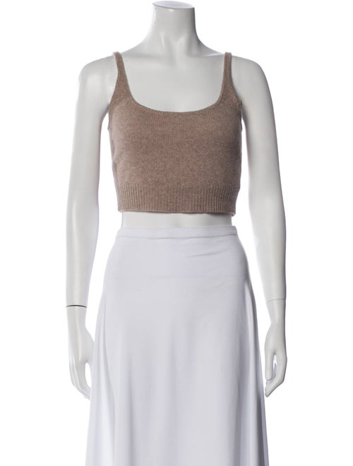 Reformation Cashmere Scoop Neck Crop Top