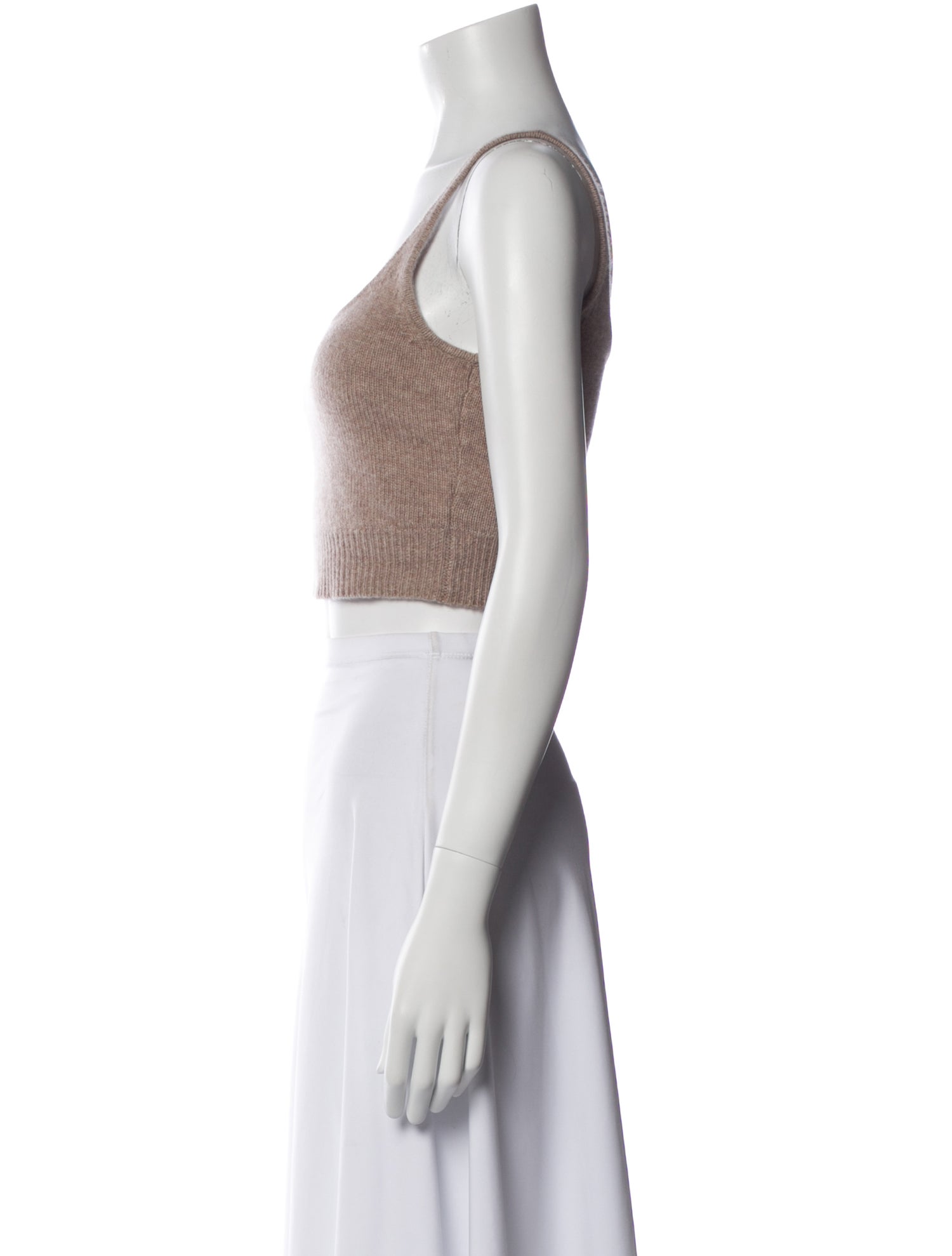 Reformation Cashmere Scoop Neck Crop Top