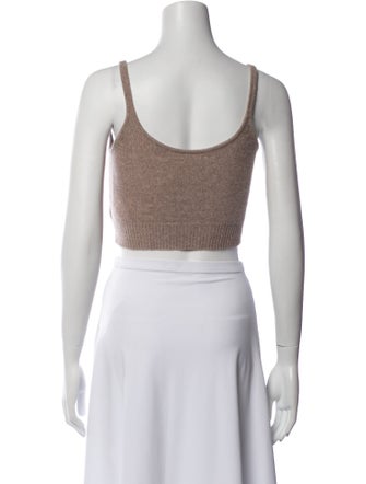 Reformation Cashmere Scoop Neck Crop Top