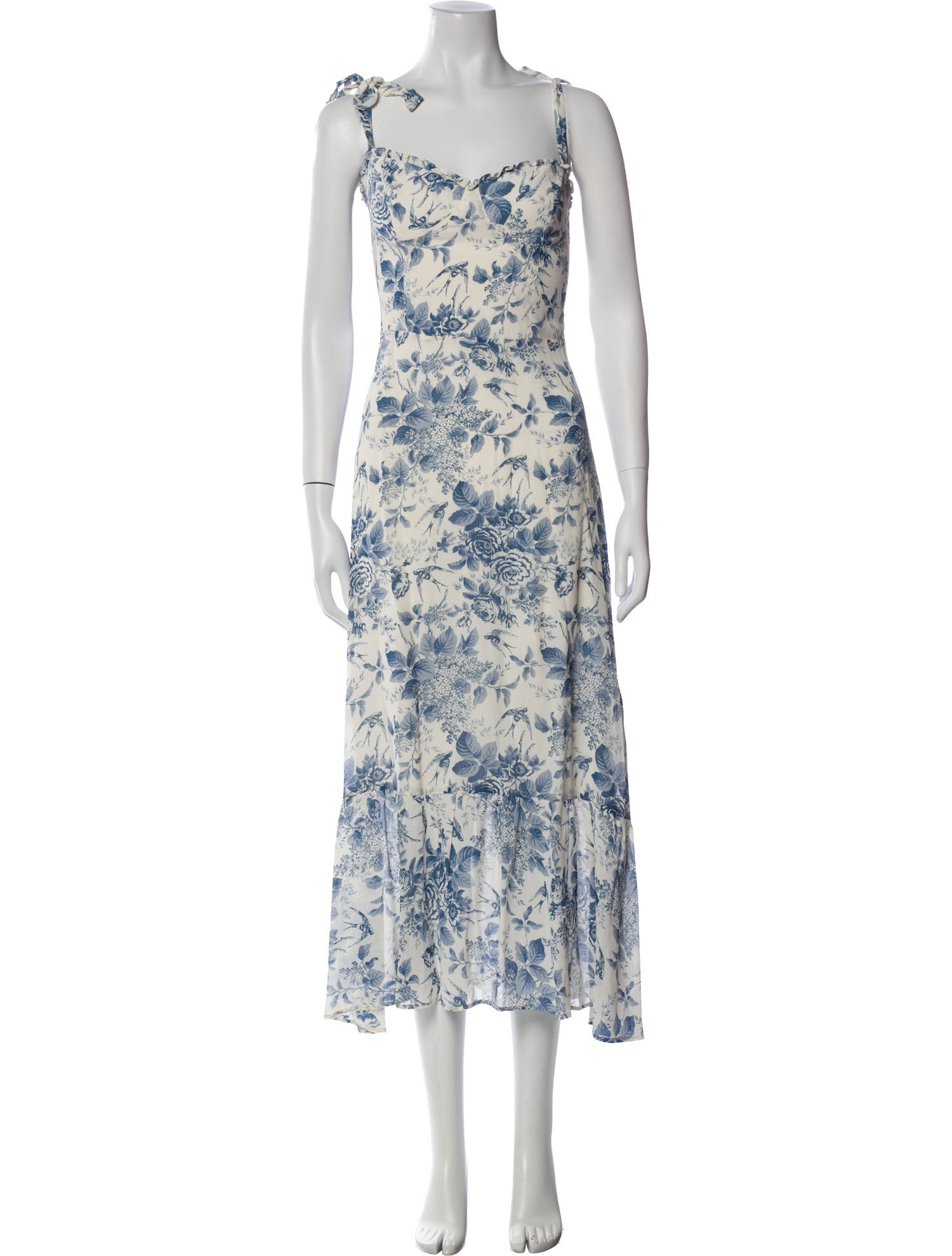 Reformation Floral Print Long Dress