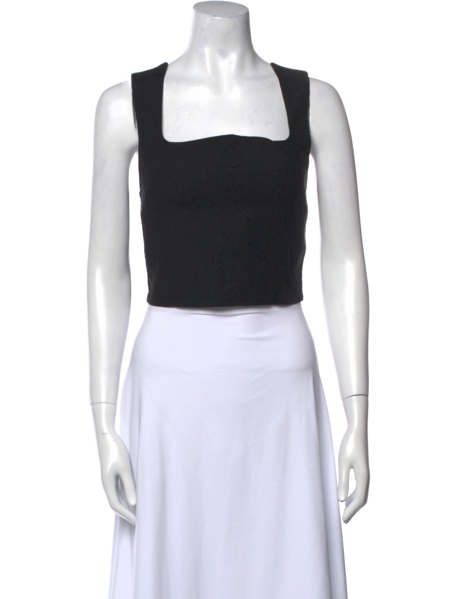 Reformation Square Neckline Sleeveless Crop Top