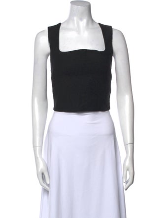 Reformation Square Neckline Sleeveless Crop Top