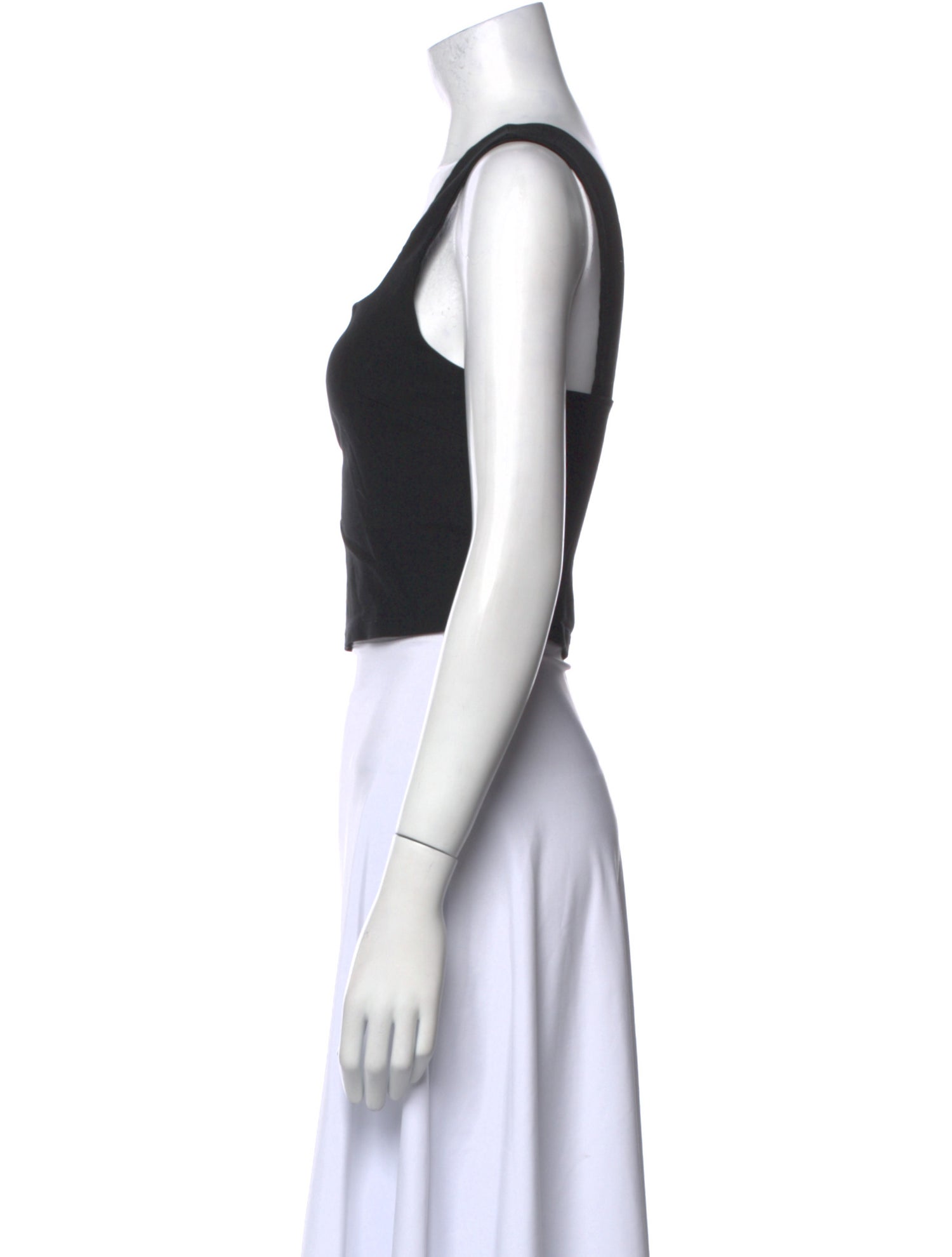 Reformation Square Neckline Sleeveless Crop Top