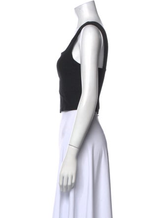 Reformation Square Neckline Sleeveless Crop Top