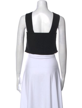 Reformation Square Neckline Sleeveless Crop Top