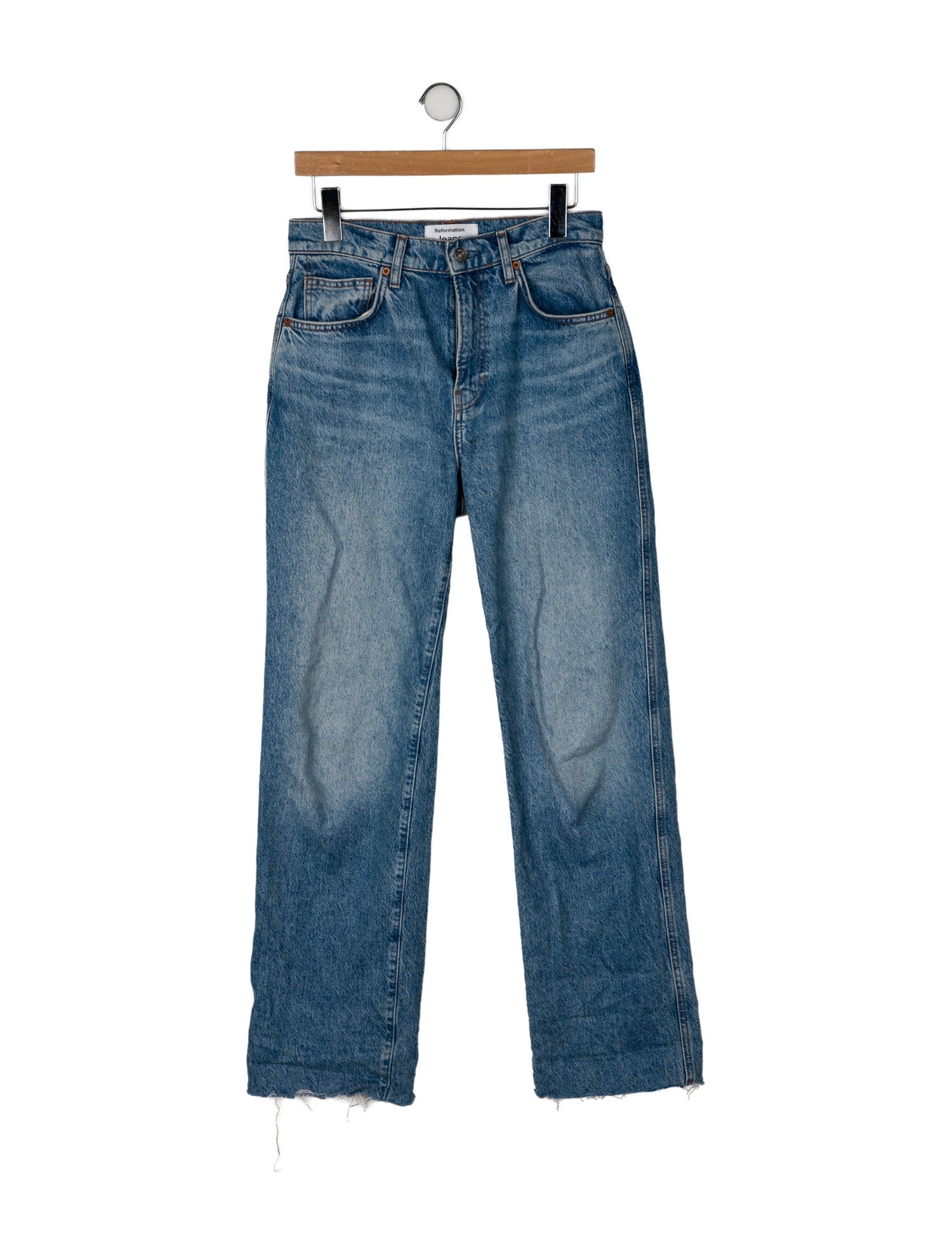 Reformation Mid-Rise Wide Leg Jeans