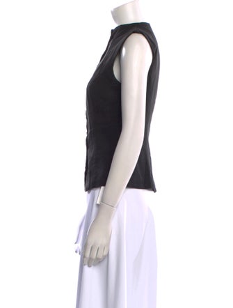 Reformation Mock Neck Short Sleeve Top