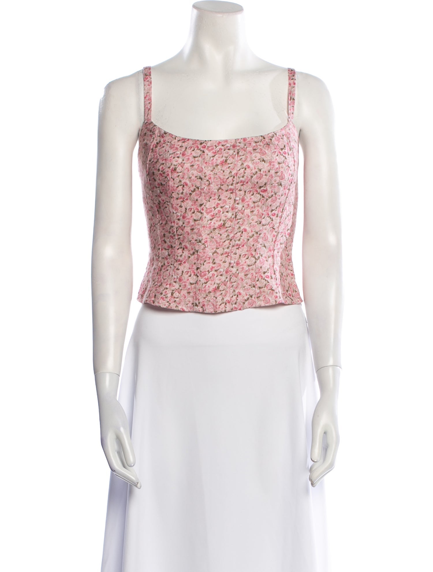 Reformation Linen Floral Print Crop Top w/ Tags