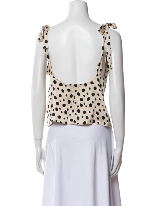 Reformation Silk Polka Dot Print Blouse