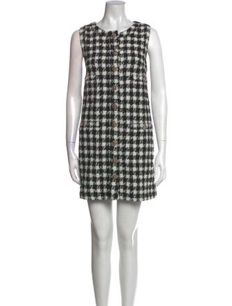 Reformation Plaid Print Mini Dress