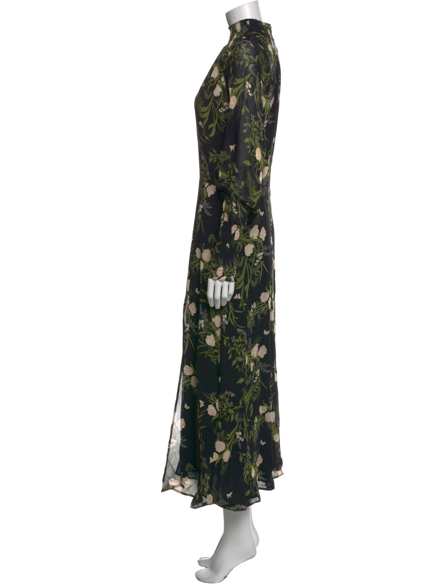 Reformation Floral Print Long Dress w/ Tags